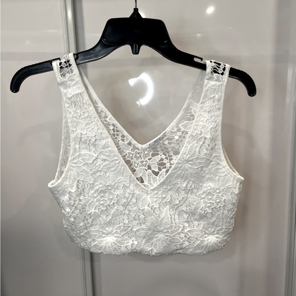 Zara Lace bralette crop top